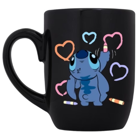 Handmade Other - Stitch Black Coffee Cup Mug